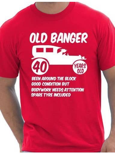 Print4U – T-shirt estampada - Homem por atacado – 40ª T-Shirt Quarenta Homem Idade 40 Aniversário