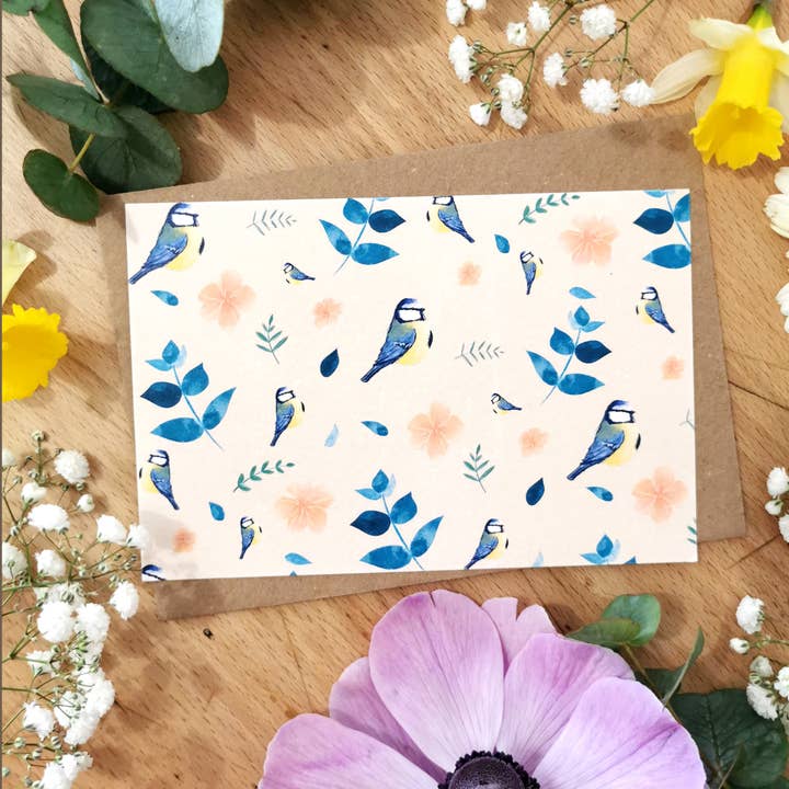 Cartão Decorativo Chickadee por atacado de Ma Patte Laisse Des Traces