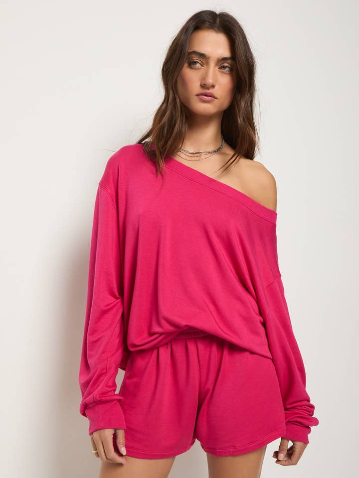 Seventy Eight and Sunny (SEAS) - Wholesale Sweatshirt - Women's - Brooksville One Shoulder Sweatshirt53