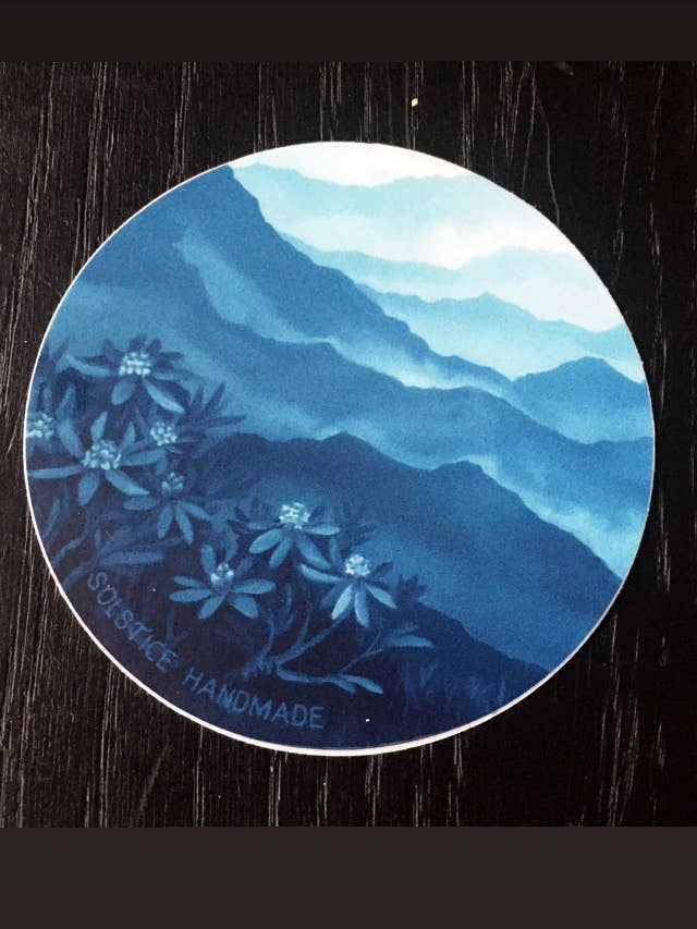 Blue Ridge Sticker for wholesale by Solstice Handmade