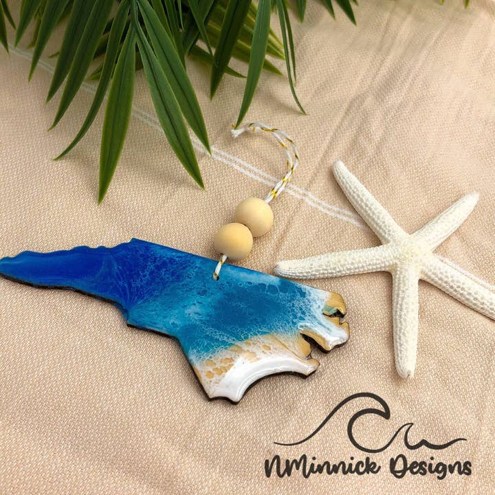 NMinnick Designs - Wholesale Ornament - North Carolina Beach Ornament4