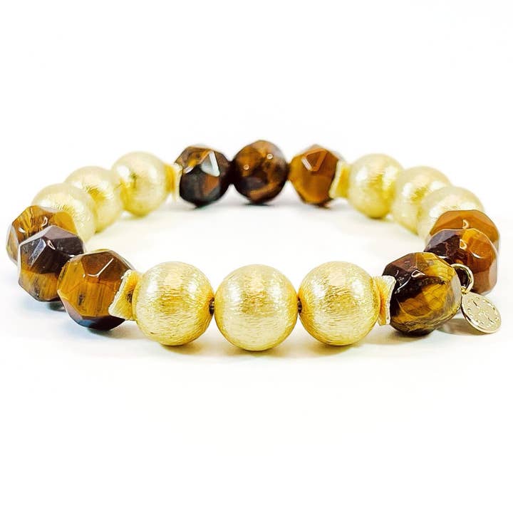 ROBBINS ARMBAND I FASETTERAT TIGERÖGA för wholesale av B. ROWE & CO.