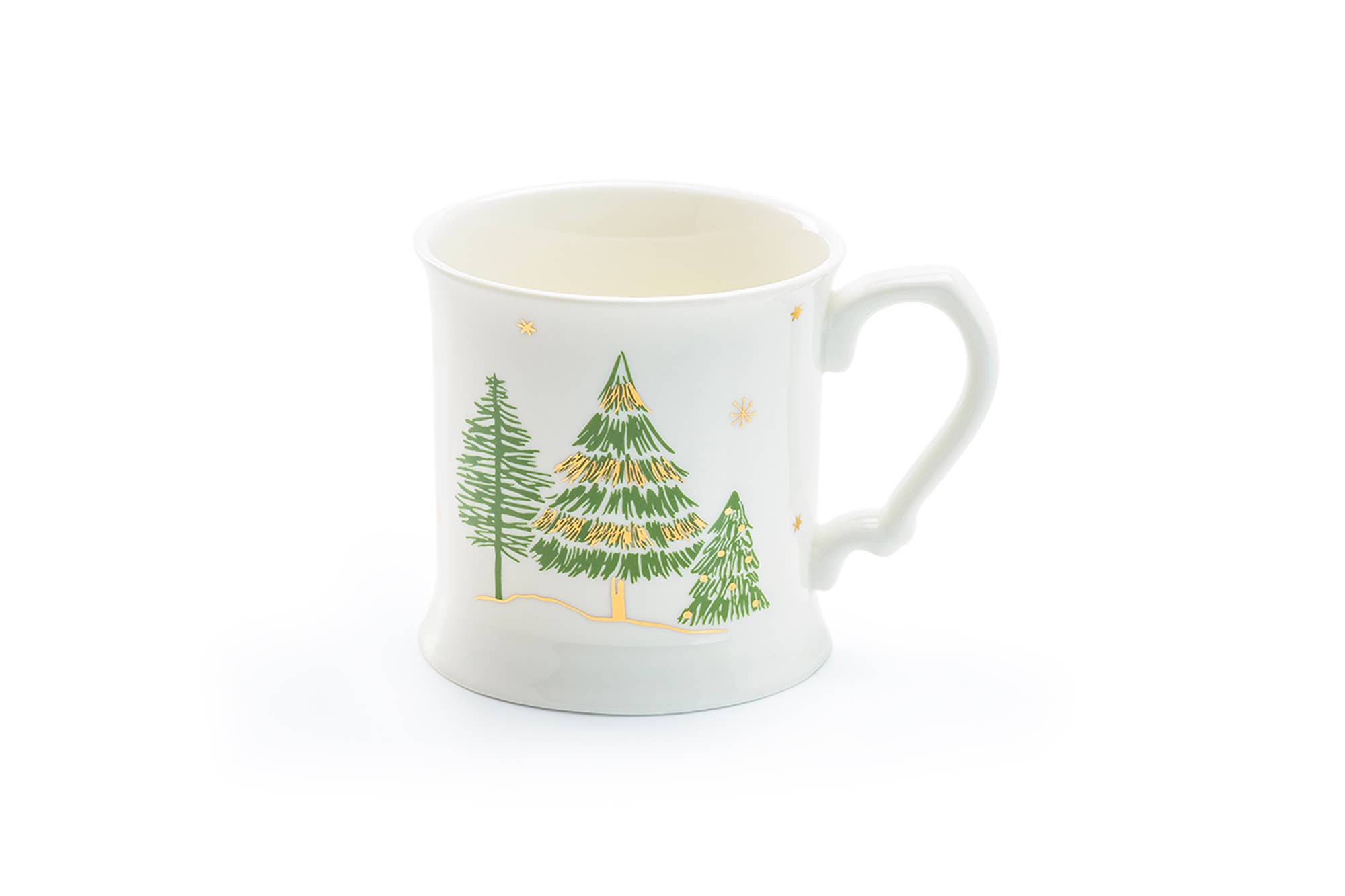 Grace Teaware - Wholesale Coffee Mug - Christmas Pine Trees 12oz Fine Porcelain Mug2