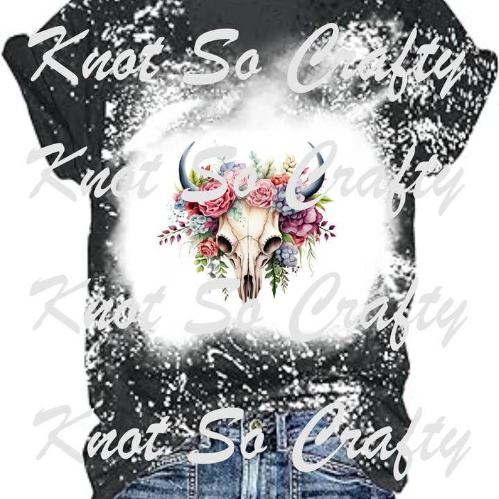 teschio di fiore <3207> per la vendita all'ingrosso da parte di Knot so crafty