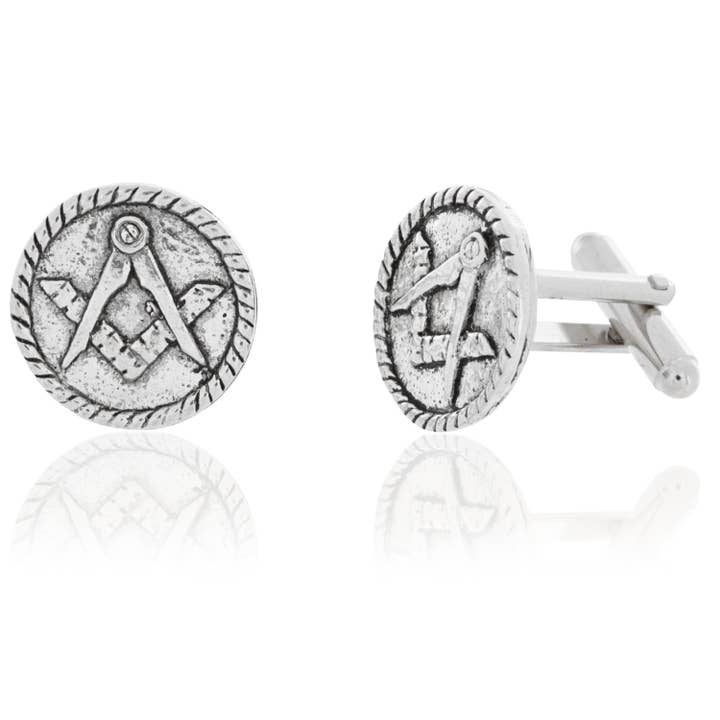 Masonic Cufflinks by Harry Smith Pewter for wholesale by Cufflinks Depot