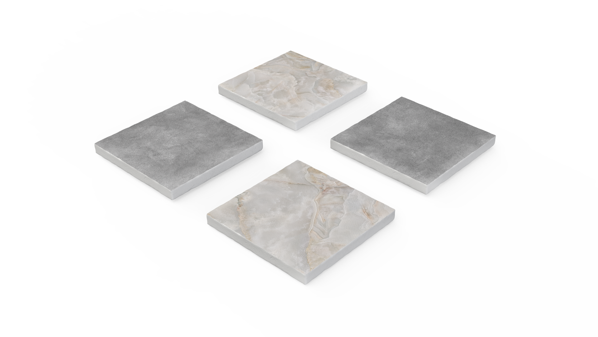 Mythos Design Studio - Wholesale Coasters - Marble Look, Natural Stone Coaster Set of 49