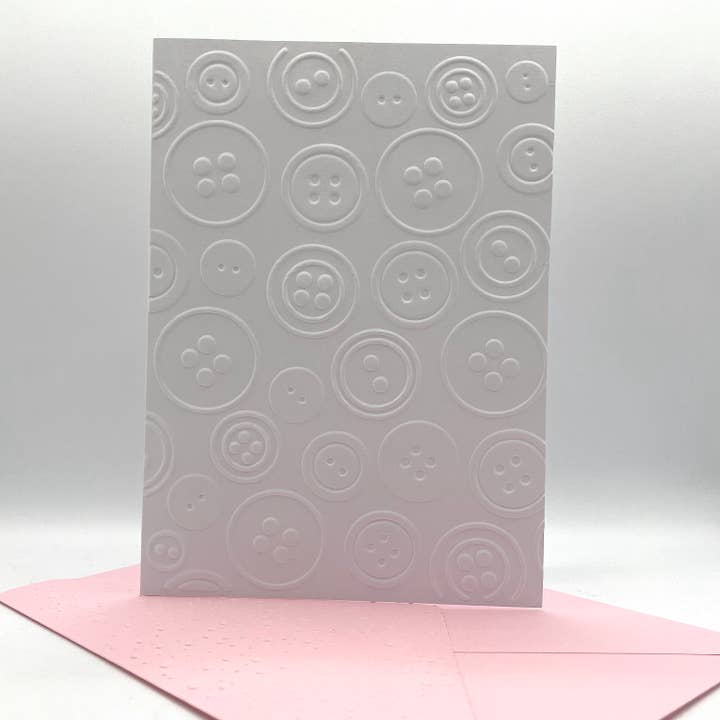 Cartes-notes en relief avec boutons - Paquet de 6 pour la vente par Looks Inviting