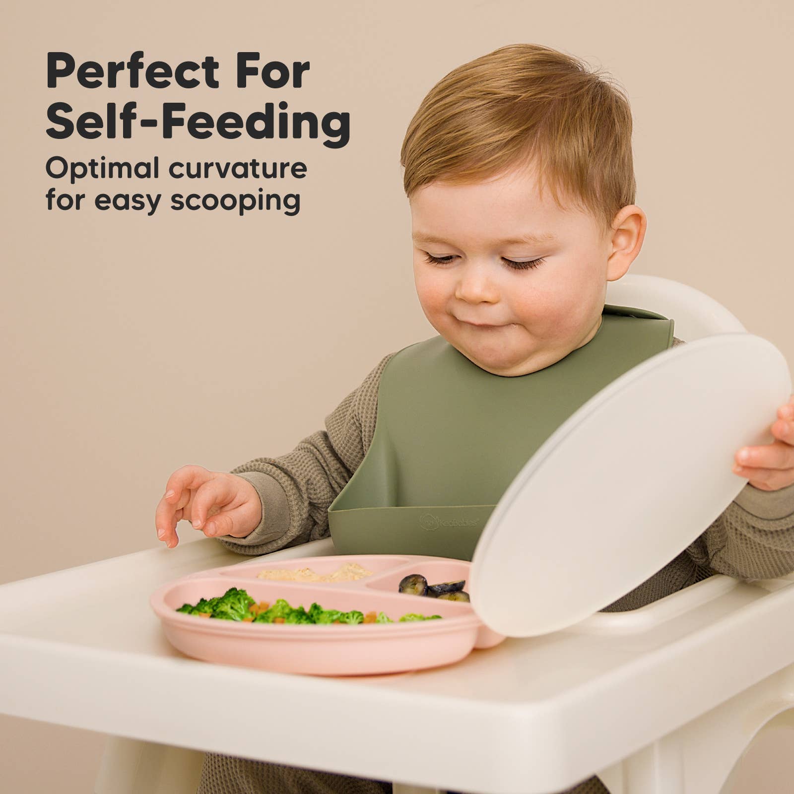 Mellow 3-Pack Prep Suction Plates with Lids BPA-Free Baby Plate for wholesale on Faire3