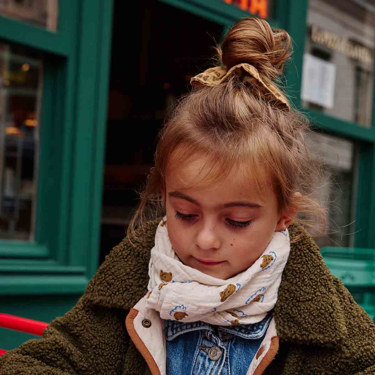 Rose in April – Conjunto de Swaddle - Bebé por atacado – Manta swaddle Bianca com estampa de urso Teddy5