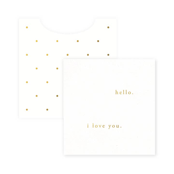 Hello Love Mini Enclosure for wholesale by Smitten on Paper