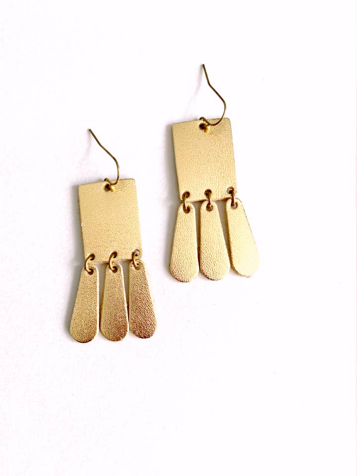 Leather Earring - Under The Sea for wholesale by Liberty St