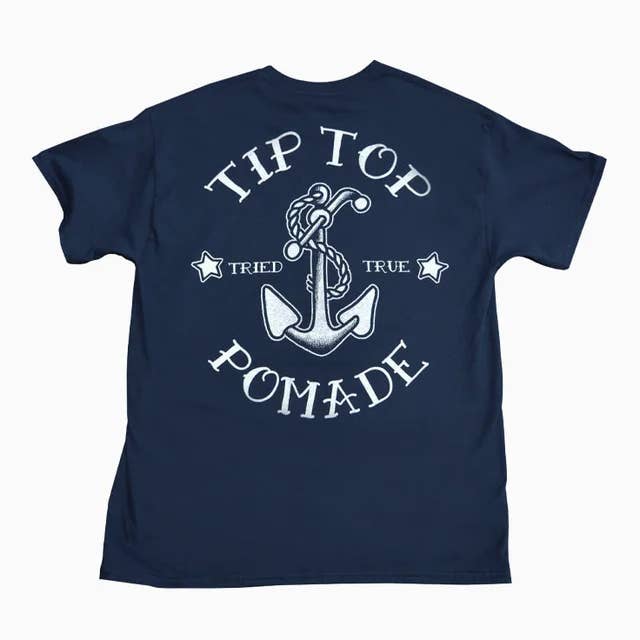 Navy Anchor - Navy Heavy Weight Tee for wholesale by Tip Top Industries