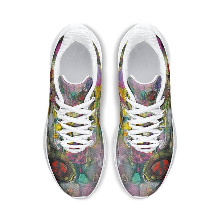 White Unisex Road Running Shoes-Multi Colour (comes in Mens size only ,WOMEN need to ORDER 1-1/2 SIZE SMALLER) for wholesale on Faire