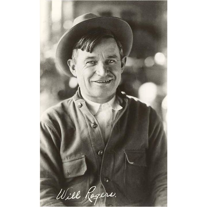 Aufkleber AP-509 Will Rogers für den Großhandel von Found Image Press