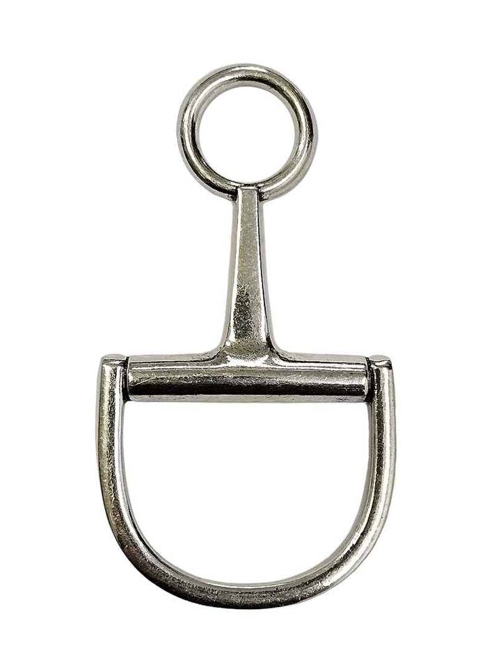 0077 PENDENTIF MORS ARGENTÉ OCCIDENTAL 3" pour la vente par Turquoise Haven