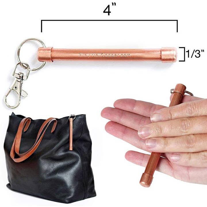 StayWell koppar Hand Held Roller med vridbar nyckelring klipp för wholesale av StayWell Copper