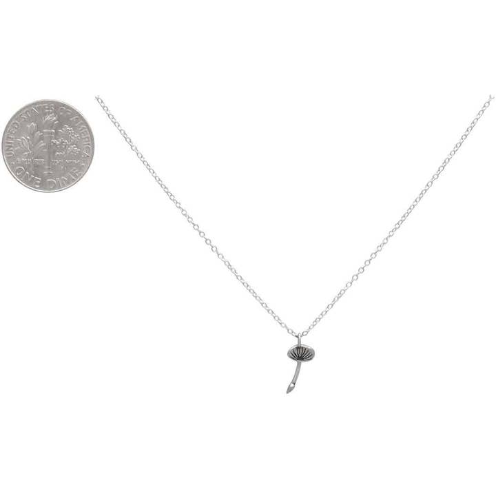 Nina Designs - Wholesale Pendant/Charm Necklace - Sterling Silver Dandelion Fluff Necklace 18 Inch