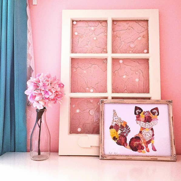 Stampa Fox «Fredrick» | Arte floreale pressata per la vendita all'ingrosso da parte di Oxeye Floral Co.