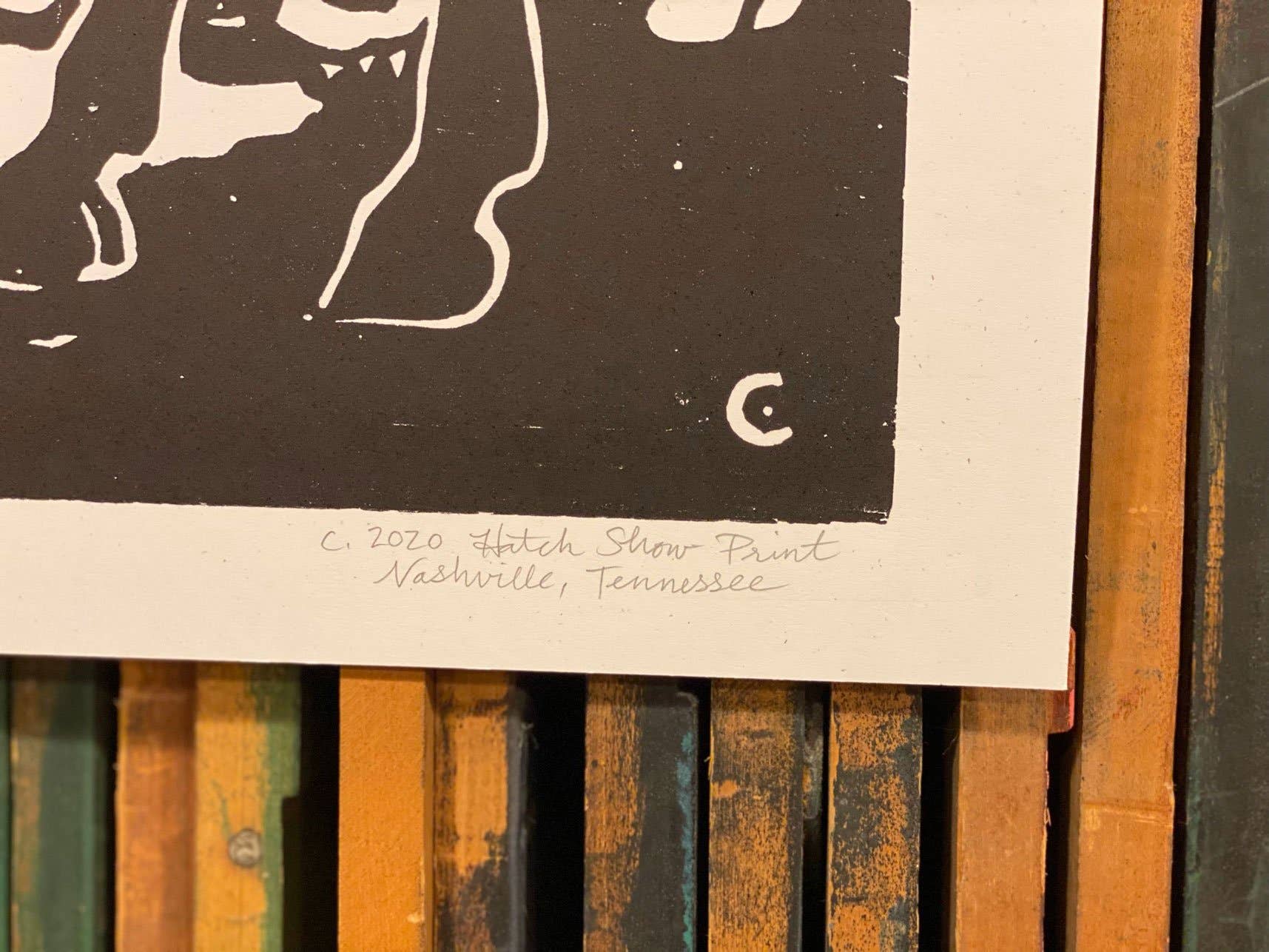 Hatch Show Print - Wholesale Art Print - Barnyard Mule Print3