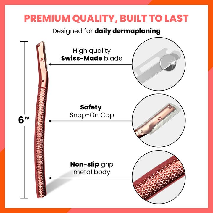 jia Personal Care - Wholesale Razor - Dermaplaning Facial Razors Display + Razors Prepack18