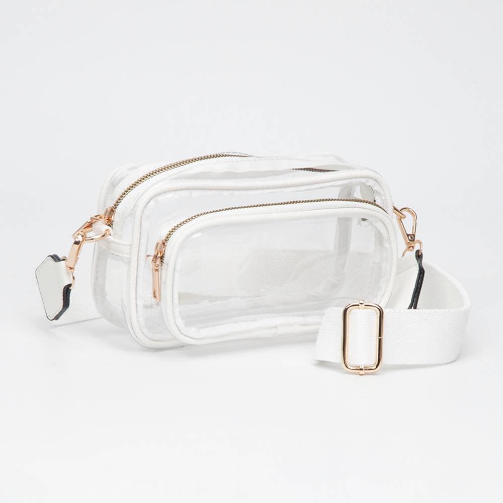 Sensibling Corp. - Wholesale Crossbody Bag - Women's - Transparent Rectangular Crossbody Bag7