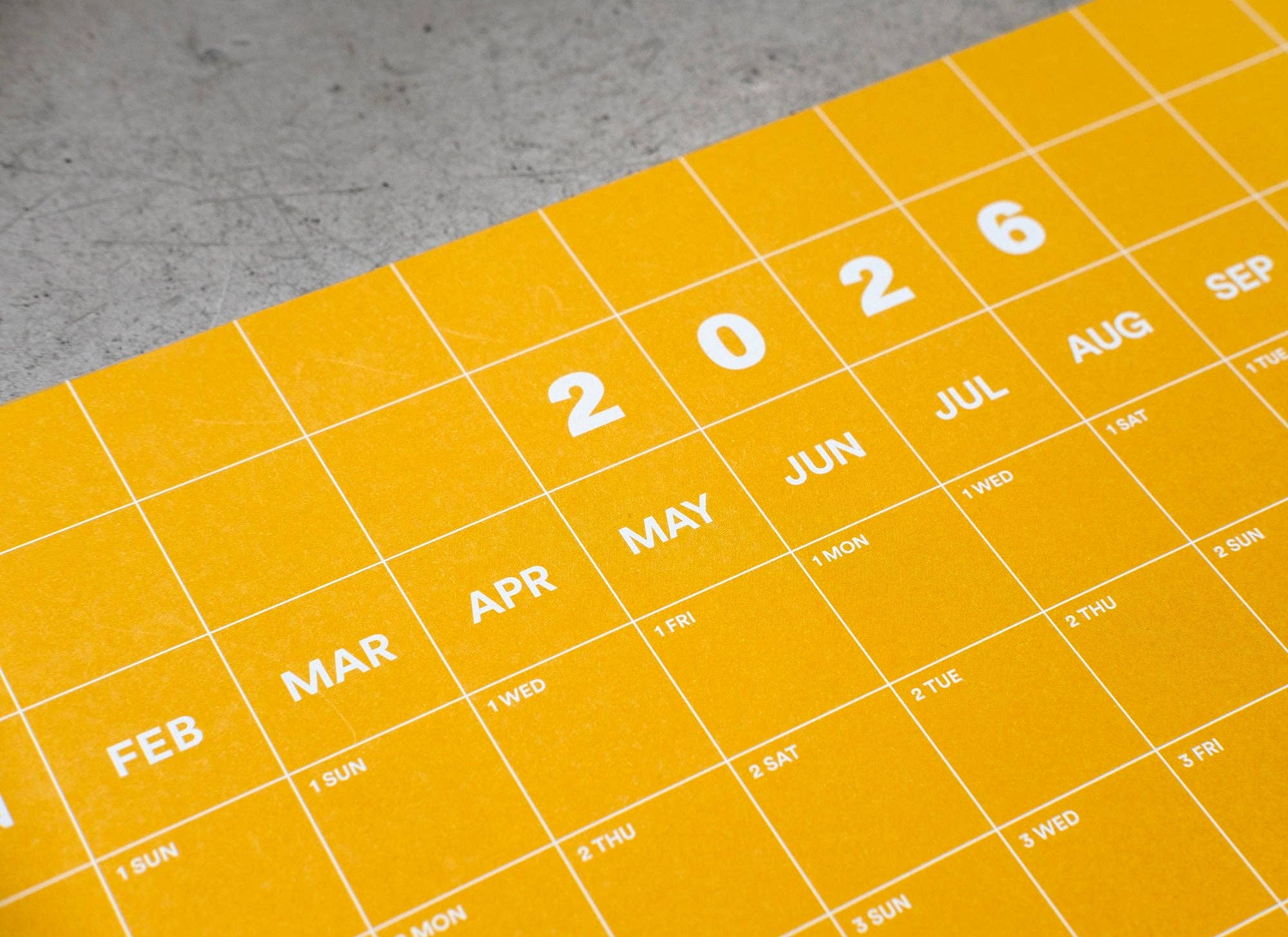 Yearcalendar - Wholesale Calendar - 2026 Gradient 40x100cm7