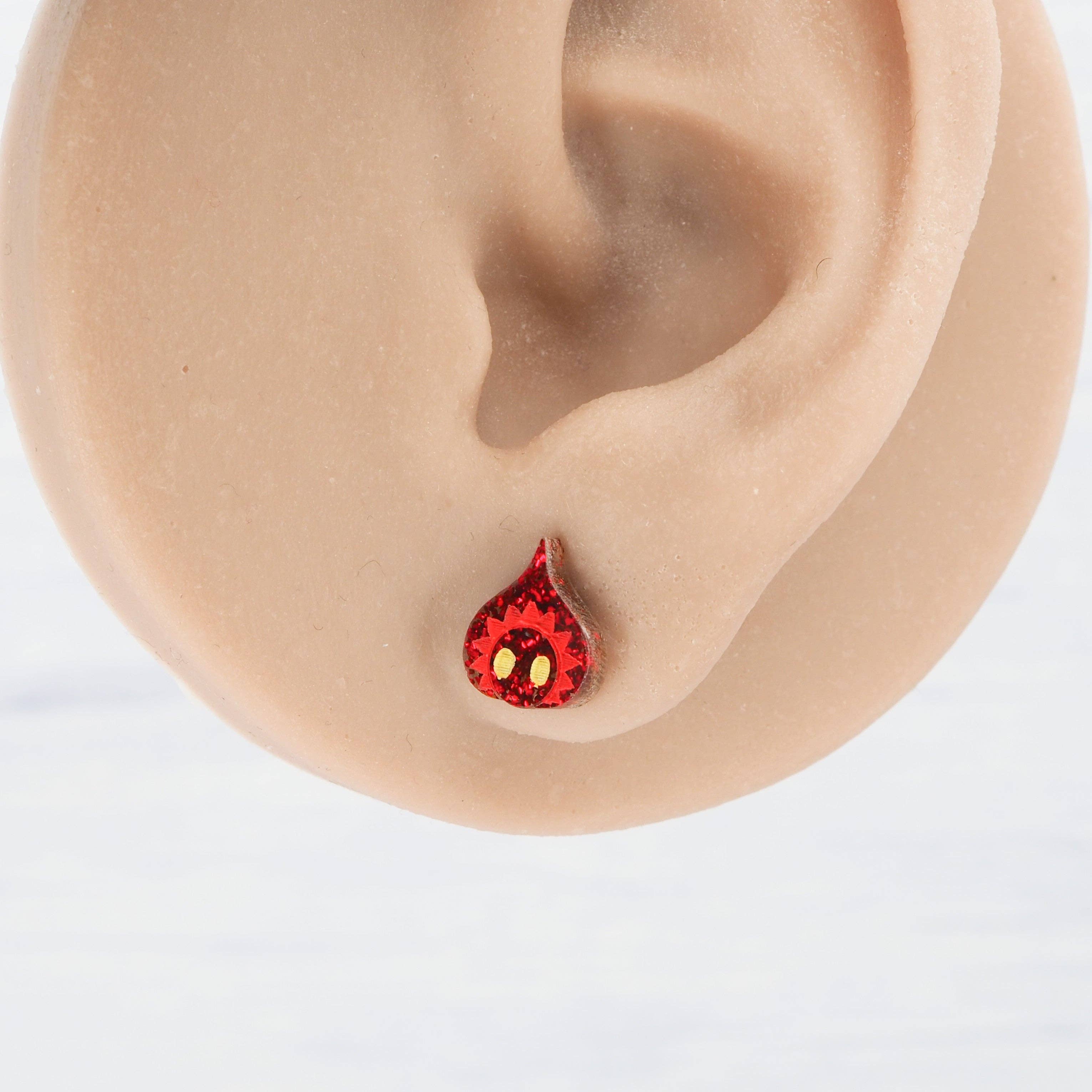 MadebyJenWren – wholesale Stud/post earrings – Flatwood monster studs1