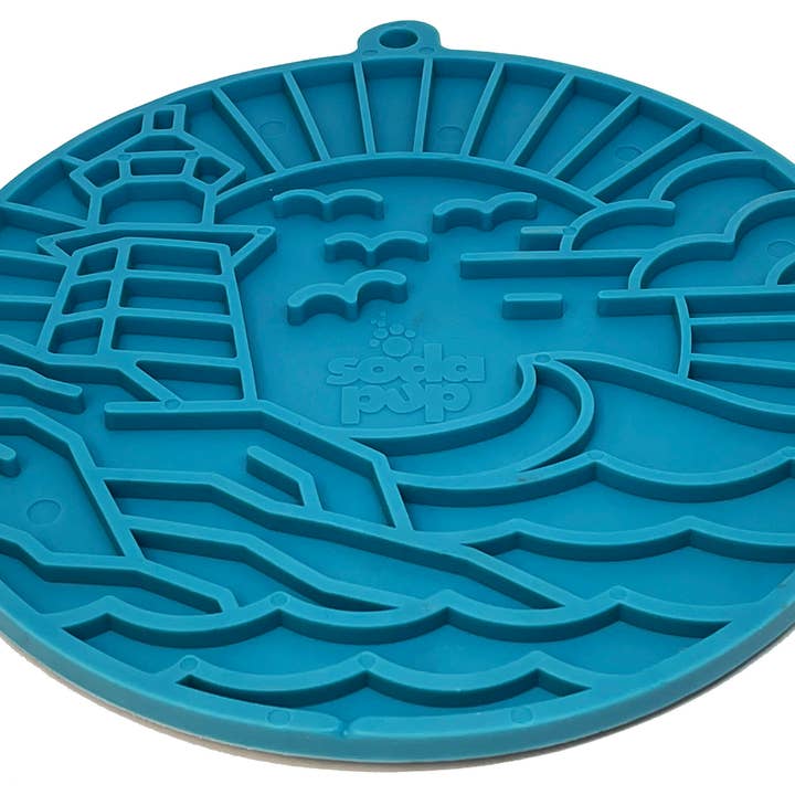 SodaPup Dog Toys - Wholesale Pet Food Mat - Dog - Lighthouse eMat Enrichment Lick Mat With Suction Cups7