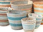 Crafts by Solid - Wholesale Basket - Handwoven "Fine Weave" Sisal Baskets - Colourful - XS to L5