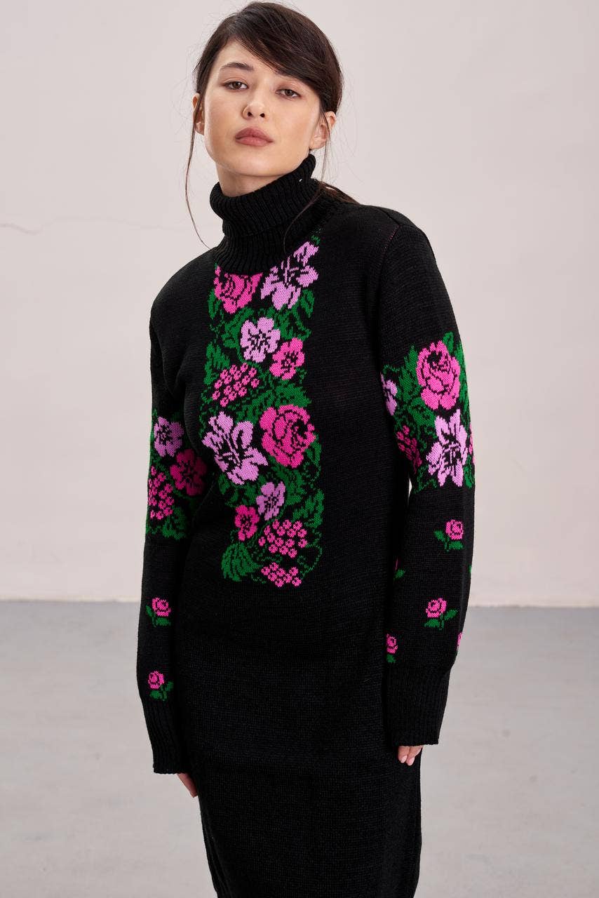 Handmade Originals Ukraine - Wholesale Dress - Women's - Knitted Warm Dress Horobina5