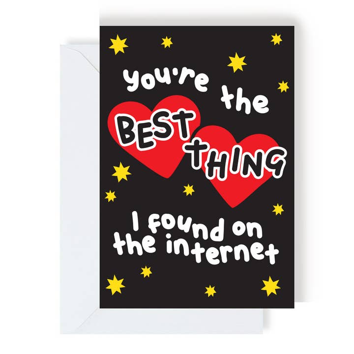Best Thing On The Internet Greeting Card for wholesale by The Playful Indian