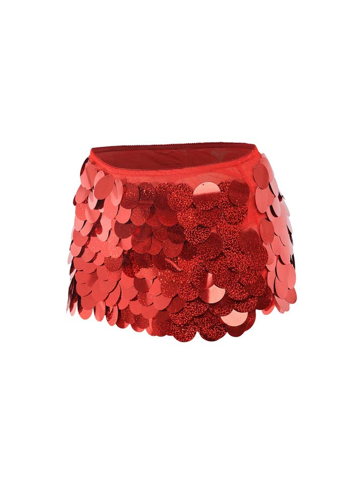 K Too - Vendita all'ingrosso Gonna - Donna - Minigonna oversize con paillettes3