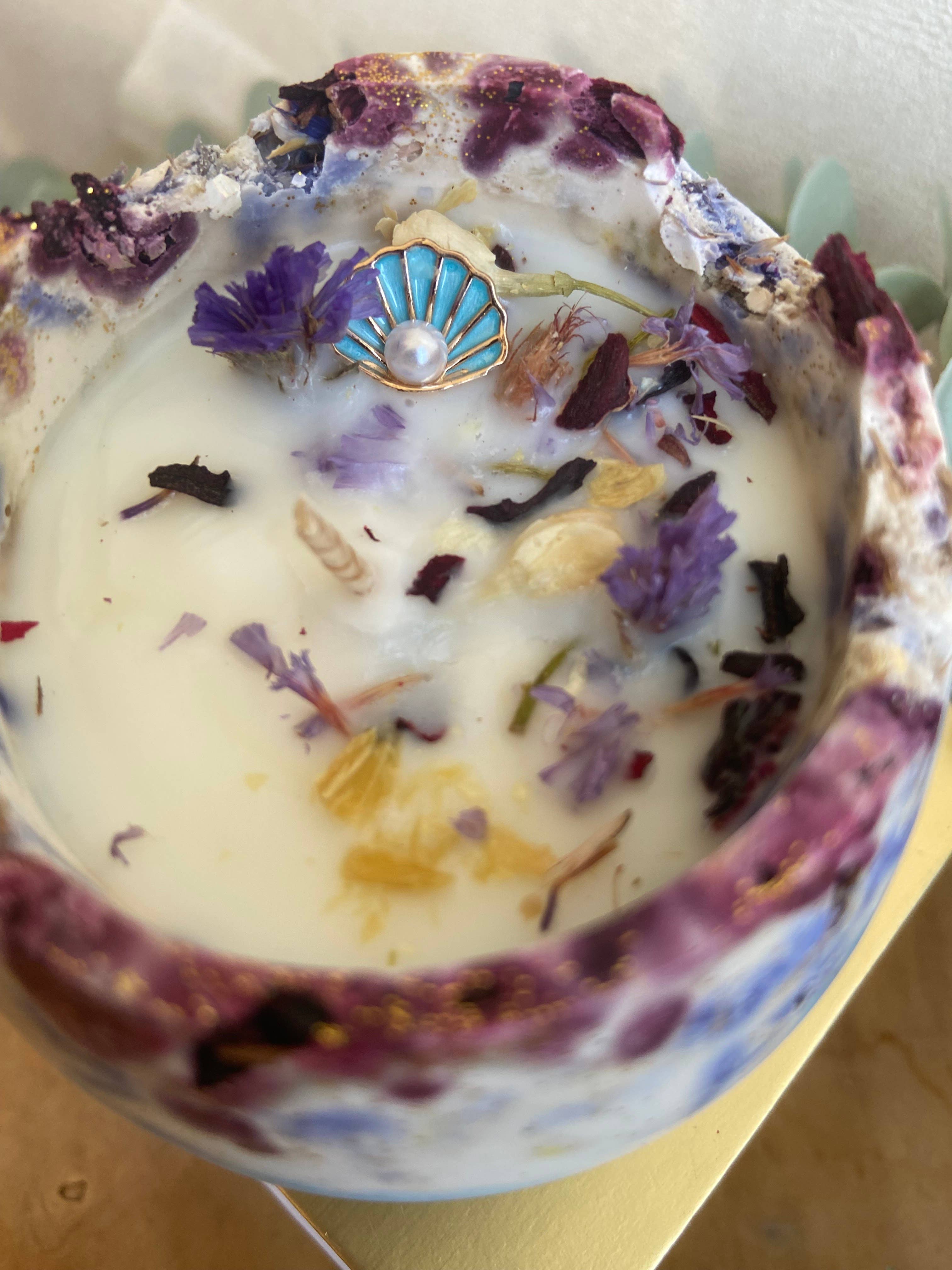 Lilium Blanc - Wholesale Jar/Filled Candle - Lime Candle, Soy Wax & Floral Jesmonite1