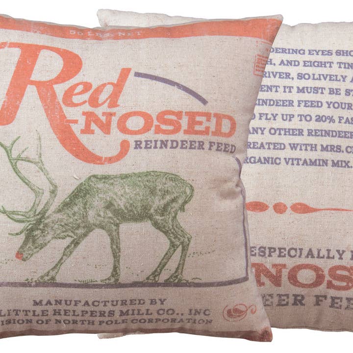 Primitives by Kathy - Wholesale Throw/Decorative Pillow - Red Nosed Pillow