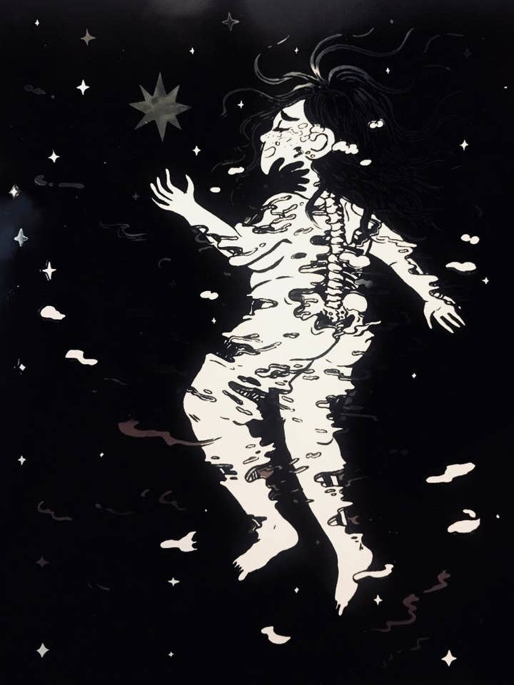 Sticker: Beautiful Nothing By Ashley Robin Franklin for wholesale by Silver Sprocket