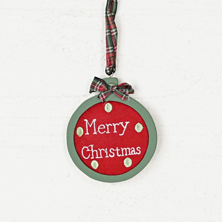 Impressive Enterprises, Inc. - Wholesale Ornament - M2628- Tis The Season Gingham Ball Ornaments- 3.5"1