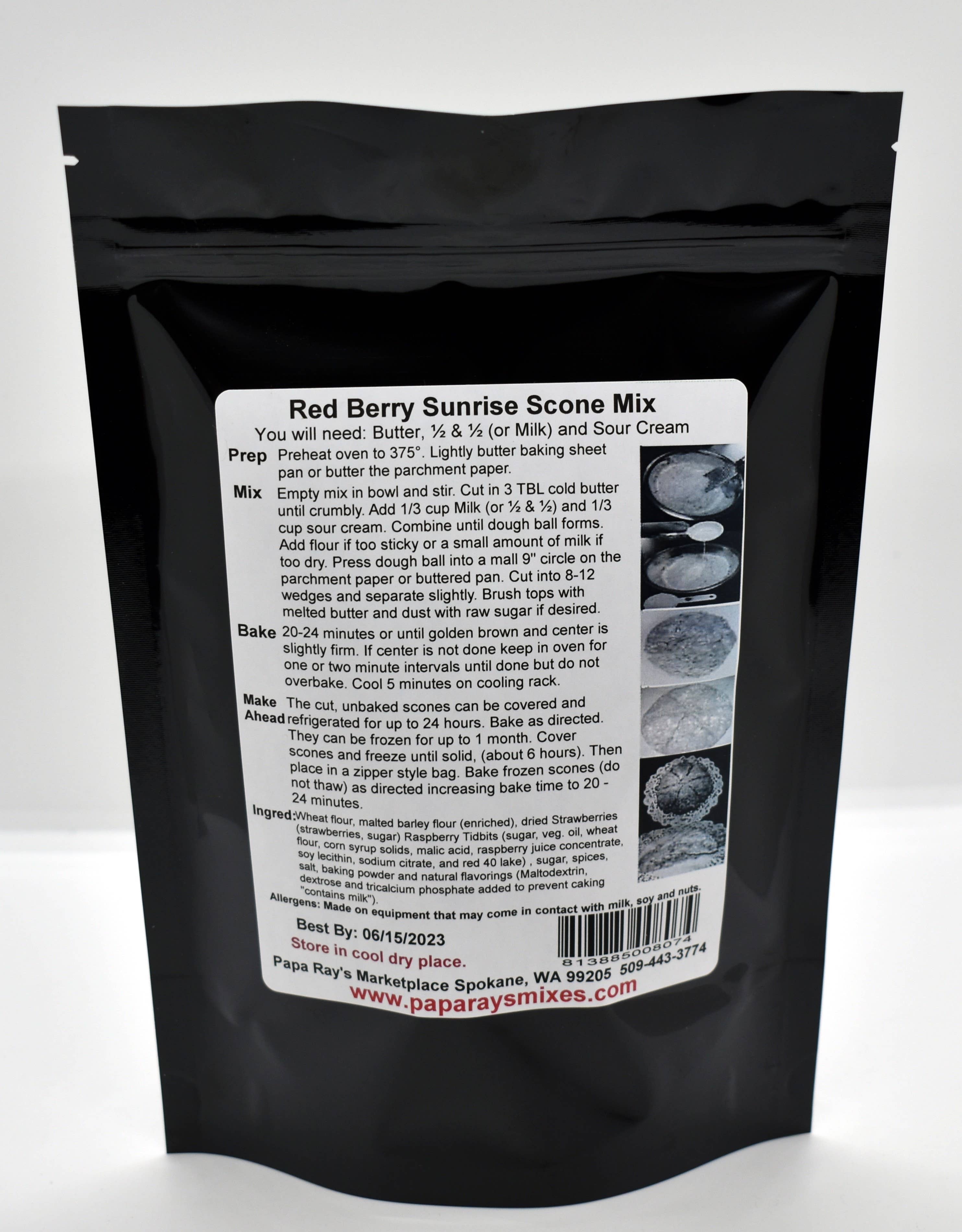 Papa Ray's Marketplace - Wholesale Biscuit Mix - Red Berry Sunrise Scone Mix1