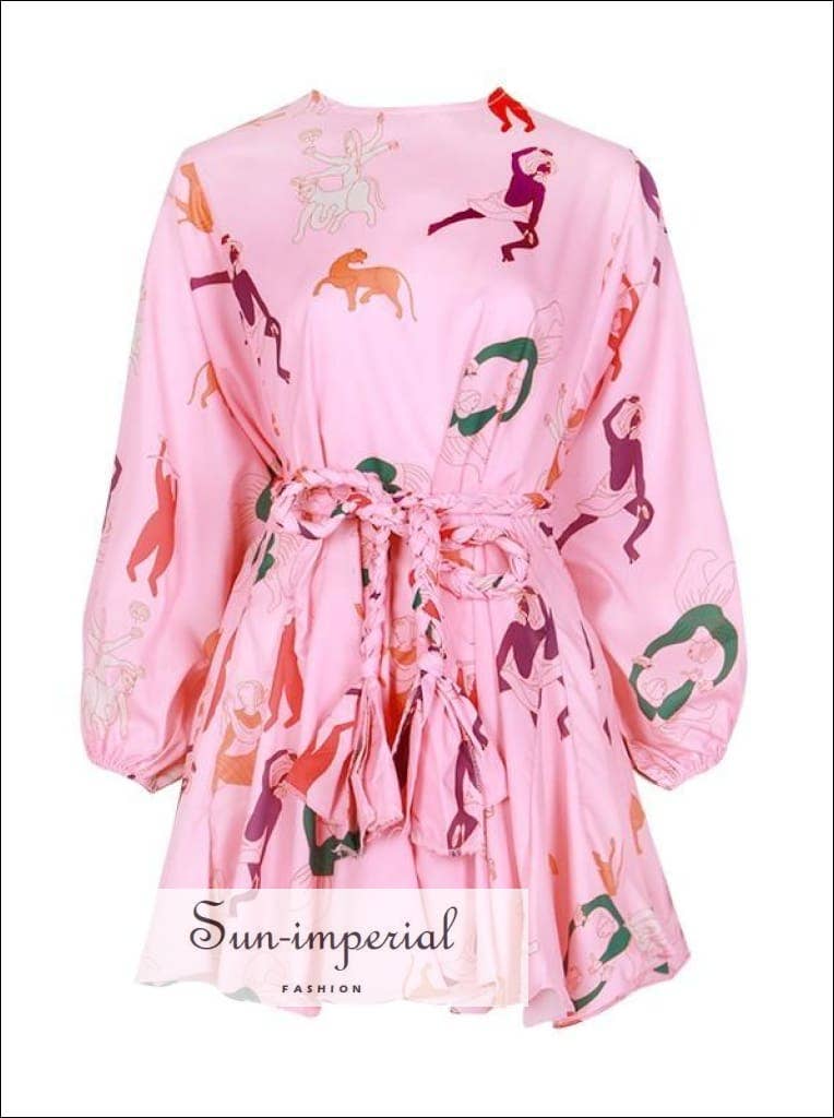 Print  Tia Dress in Worship - Women Spring A-line Tie Dye Dress for wholesale on Faire2