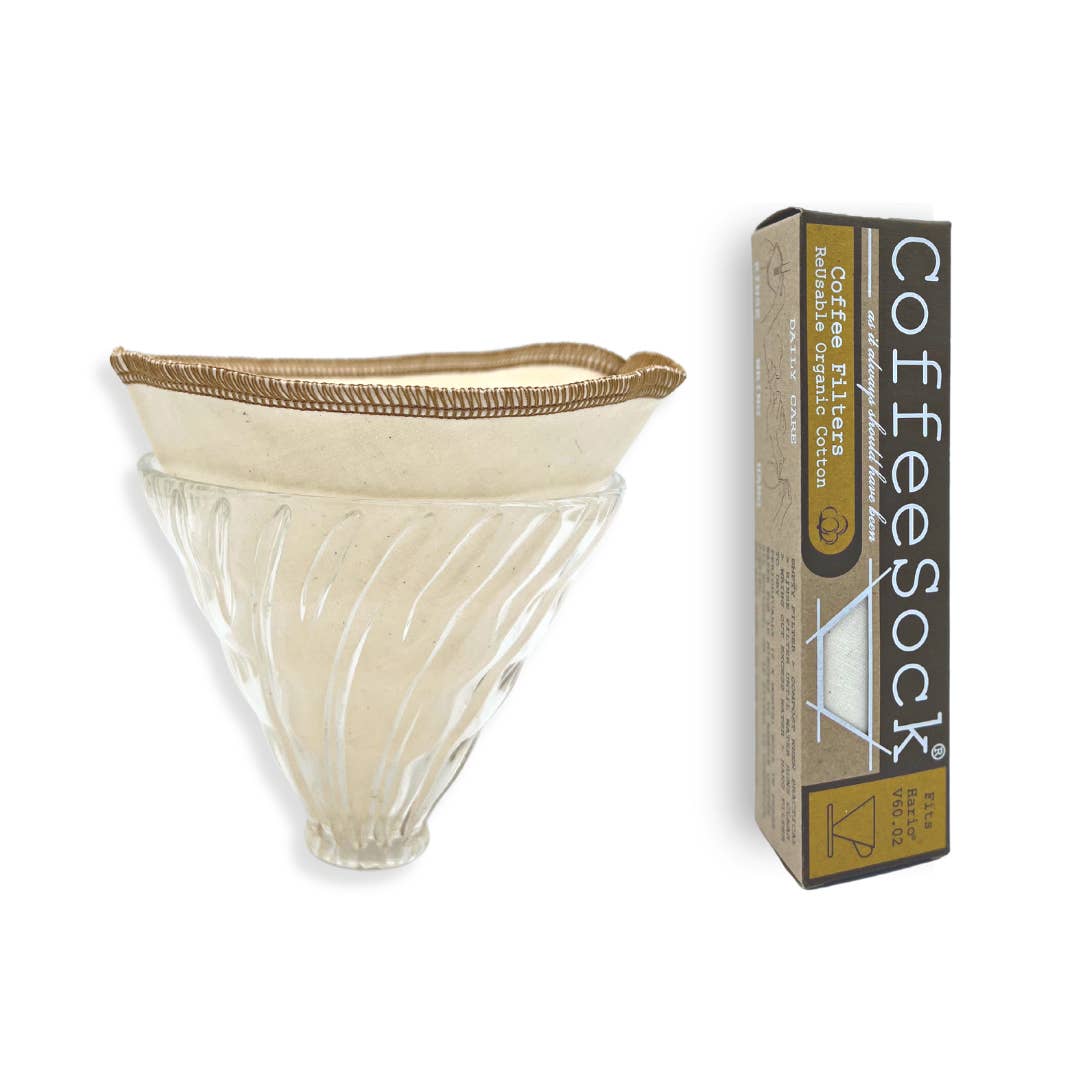 CoffeeSock - Wholesale Coffee Filter - Reusable Organic Coffee Filters - Hario® v60-02