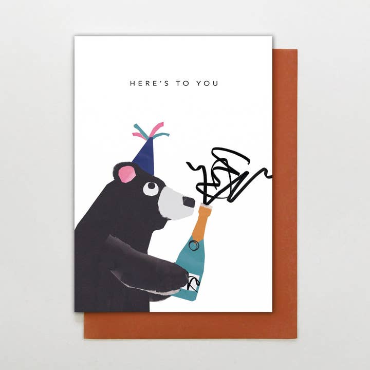 SC32 - Champagne Bear for wholesale by Stop the Clock Design