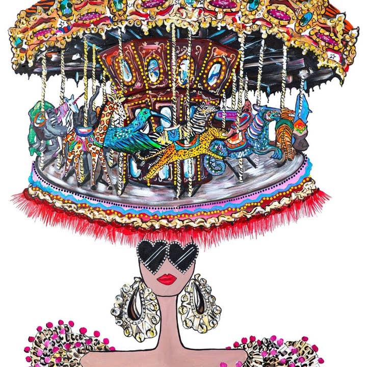 BE MERRY FOR COYA PRINT for wholesale by Charlotte Posner