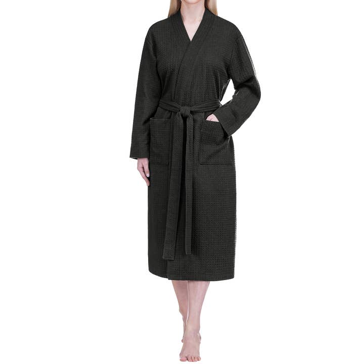 Dames badjas met wafelstructuur en kimono-stijl voor wholesale door Pavilia