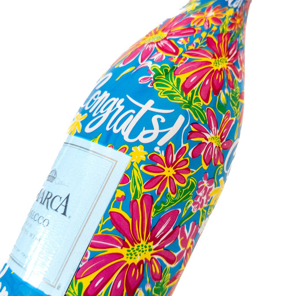 Beau Bottles - Wholesale Wine Gift Bag - Beau Bottles Preppy Congrats - Prosecco Collection4