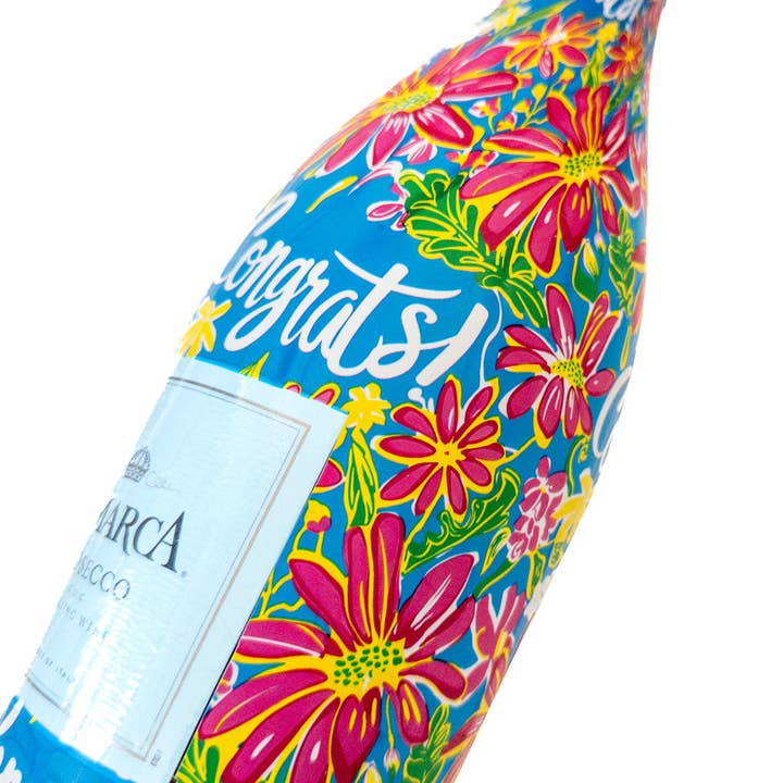 Beau Bottles - Wholesale Wine Gift Bag - Beau Bottles Preppy Congrats - Prosecco Collection4