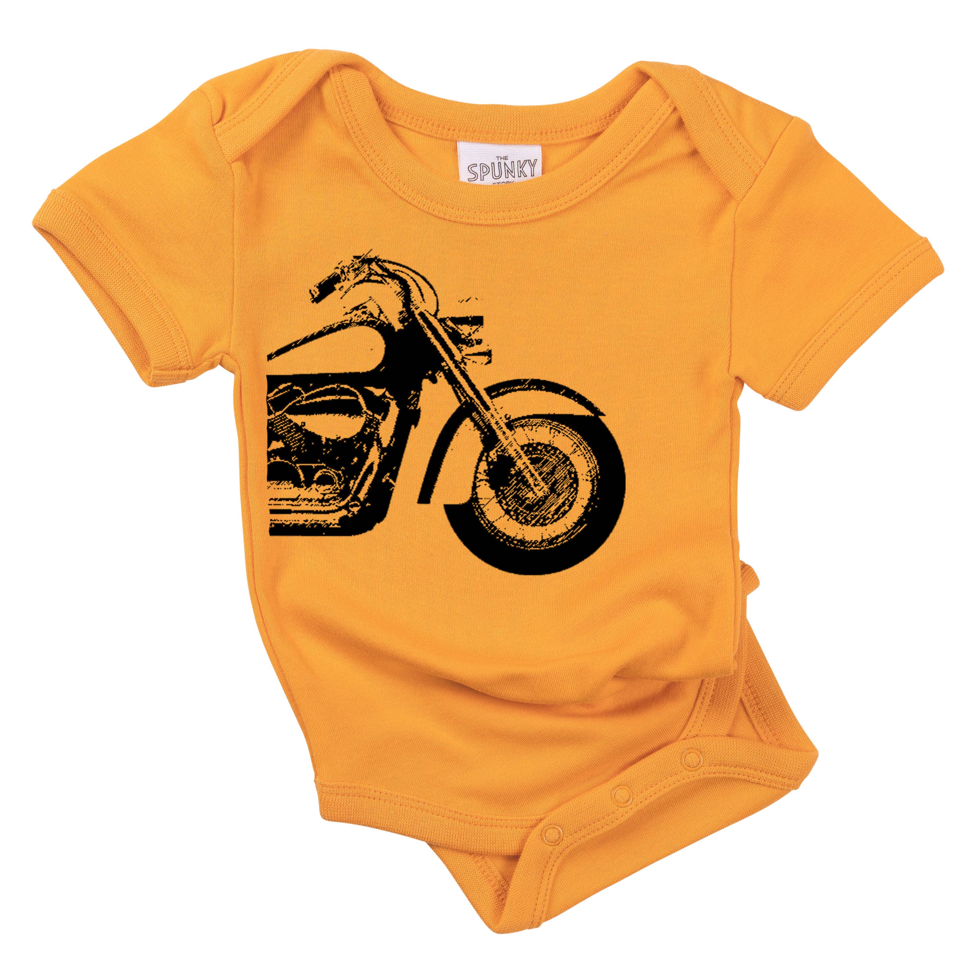 Spunky Stork - Vente T-shirt sérigraphié – enfant - Moto Coton Bio Bébé Garçon Body Chemise pour tout-petit3