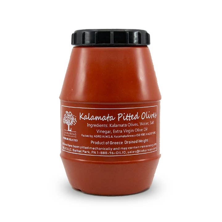 Liokareas - Wholesale Olive Oil - Kalamata Pitted Large Olives - 4.4lbs