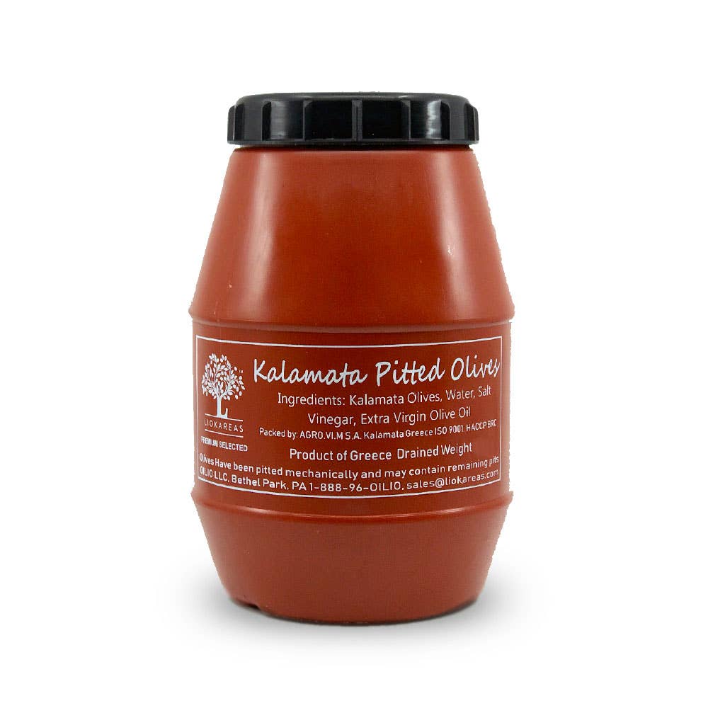 Liokareas - Wholesale Olive Oil - Kalamata Pitted Large Olives - 4.4lbs