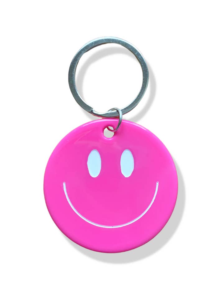 Llavero Happy - Rosa intenso para venta al por mayor de DAI XO