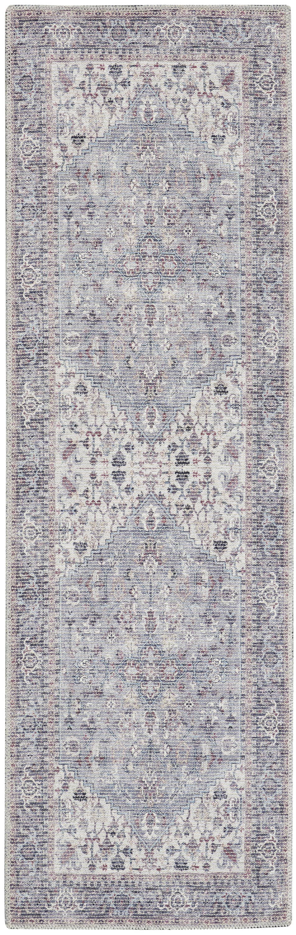 HomeRoots - Wholesale Runner Rug - 2' X 6' Grey Oriental Power Loom Distressed Runner Rug4