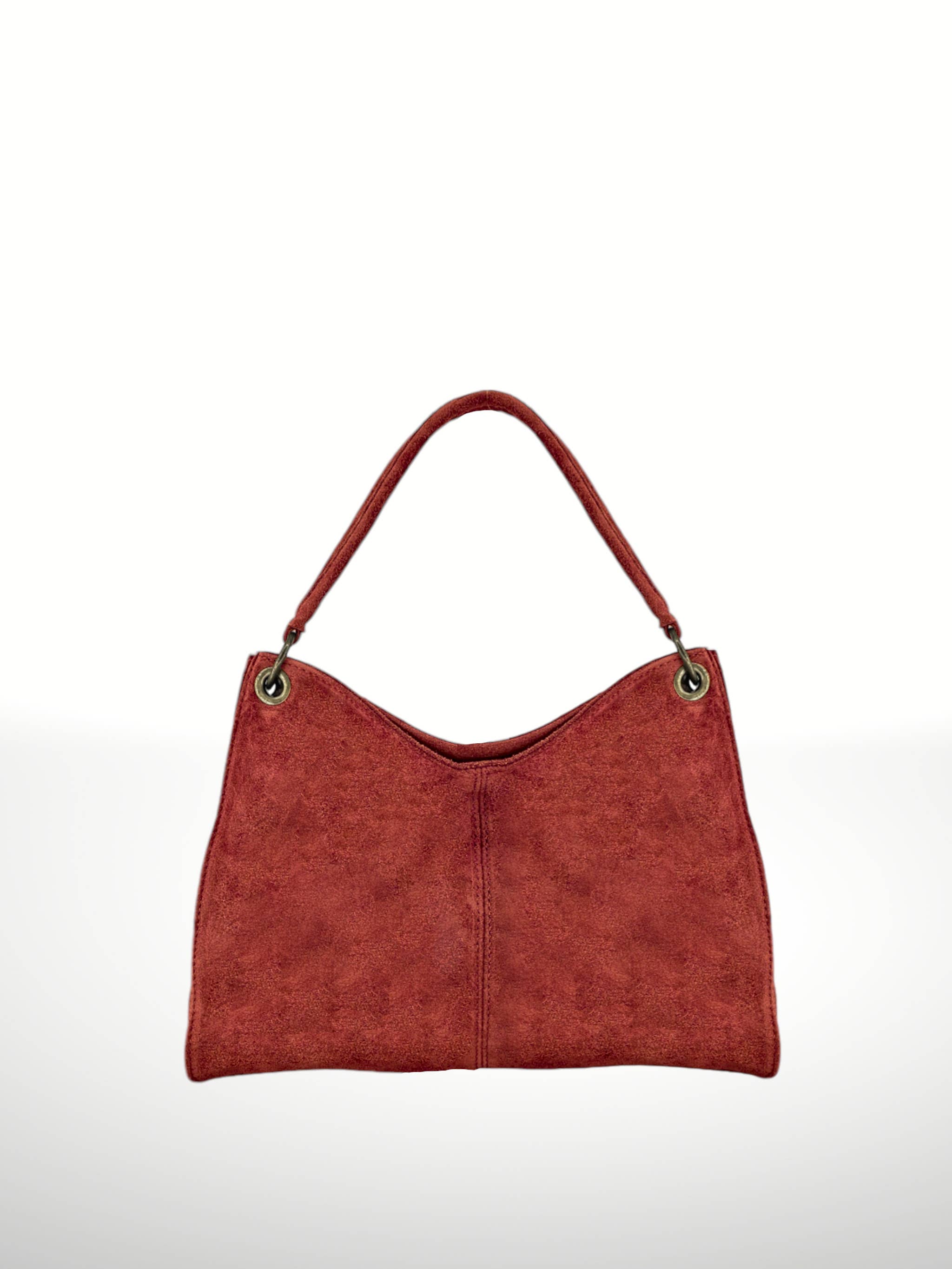ITALIAN'S LEATHER - Wholesale Shoulder Bag - Women's - Riccio Suede Leather Bag 2202149